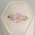 Bague avec quartz rose