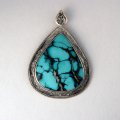 Pendentif avec turquoise