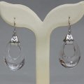 Boucles d'oreilles avec quartz de l'Himalaya