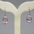 Boucles d'oreilles avec quartz rose