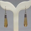 Boucles d'oreilles avec citrine