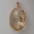 Pendentif en or 18 ct avec citrine naturelle