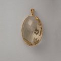 Pendentif en or 18 ct avec citrine naturelle