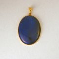 Pendentif or 18 ct avec lapis lazuli