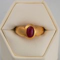 Bague en or 18 ct avec rubis