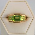 Bague en or 18 ct avec peridot