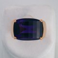 Bague en or 18 ct avec améthyste