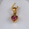 Pendentif en or 18 ct avec tourmaline