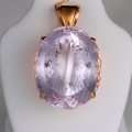 Pendentif en or 18 ct avec kunzite