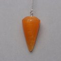 Pendule en calcite orange