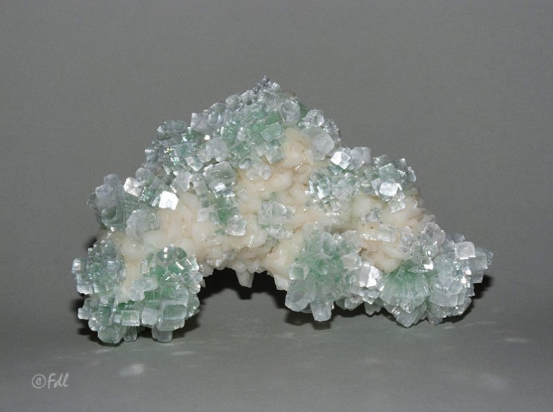 Apophyllite verte et stilbite - Inde