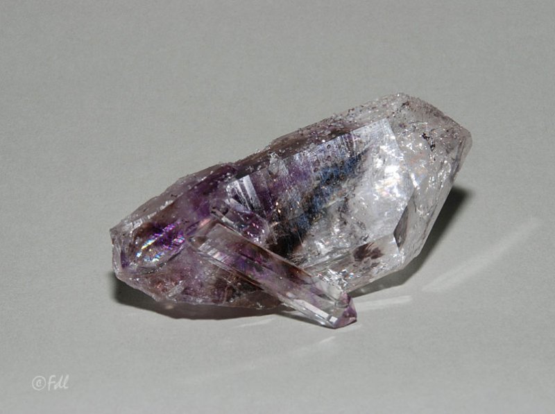 Quartz fumé avec fantôme d'améthyste - Namibie