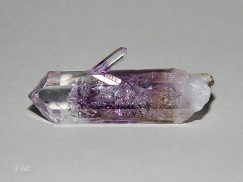 Quartz fantôme fumé et améthyste - Nambie